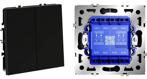 Voltum S70 - двухклавишные переключатели. Voltum 2way switch cross